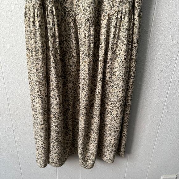 Carly Jean Babydoll Dress Womens Medium Floral Midi Dark Forest Fairy Boho Beach - Picture 5 of 15